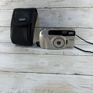 Minolta Freedom Family Zoom II 35mm Film Camera Silver 35-80mm Lens Case AF